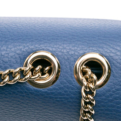 Medium Dollar Calfskin Interlocking G Crossbody