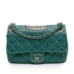 Paris Dallas CC Quilted Calfskin Double Flap