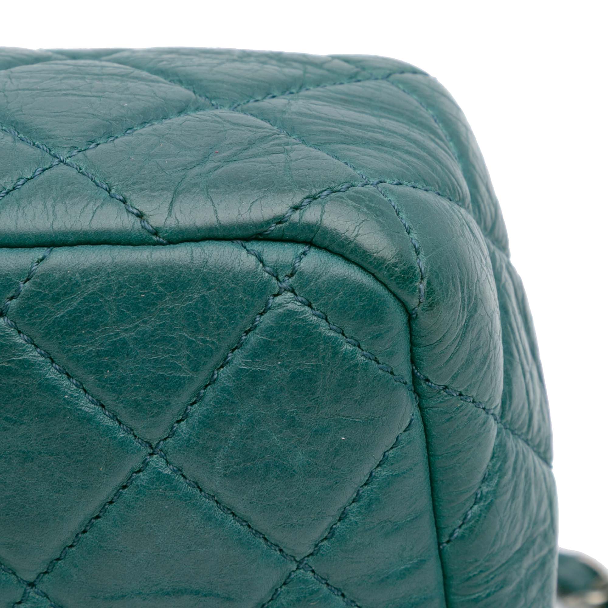 Paris Dallas CC Quilted Calfskin Double Flap