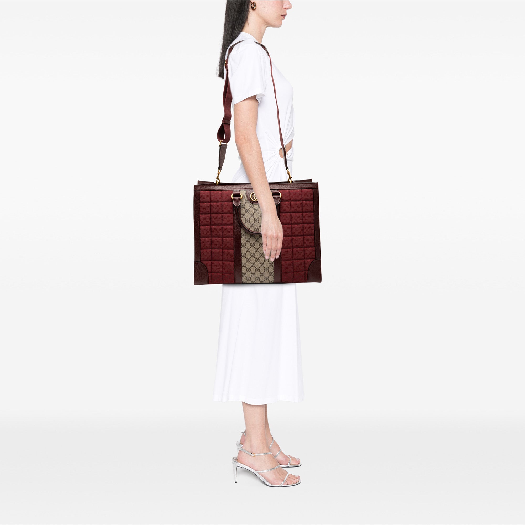 Medium GG Supreme and Quilted Mini GG Canvas Double G Tote