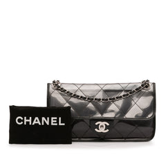 Stitched PVC and Calfskin Naked Flap