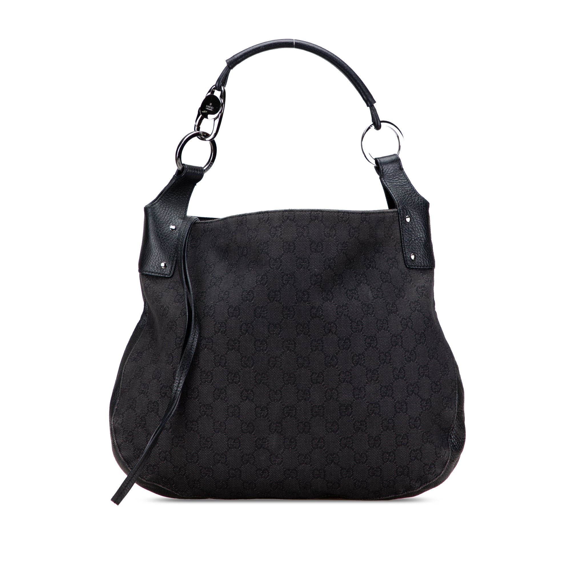 Large GG Denim Hobo