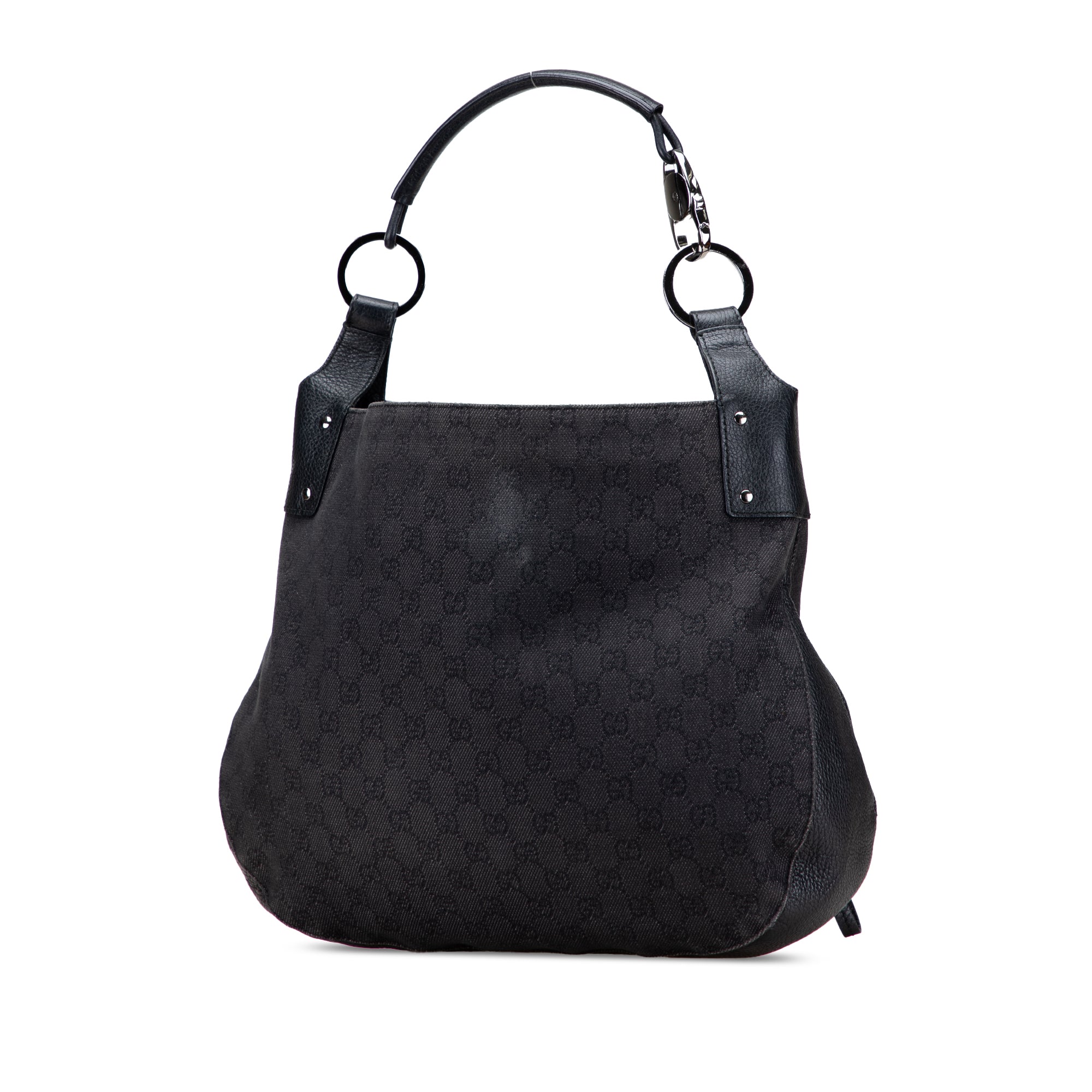 Large GG Denim Hobo