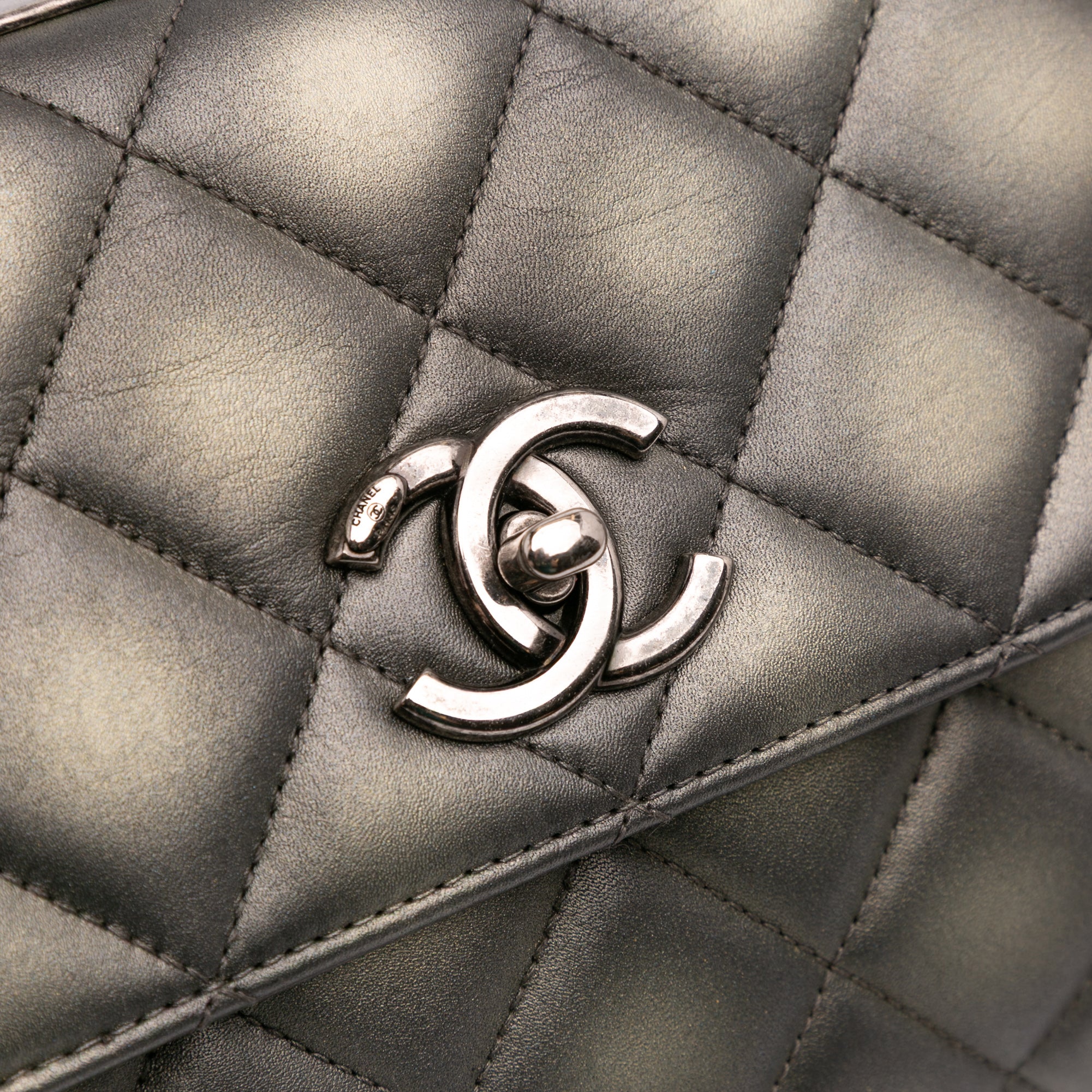 Quilted Metallic Lambskin Trendy CC Flap