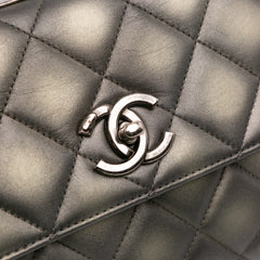 Quilted Metallic Lambskin Trendy CC Flap