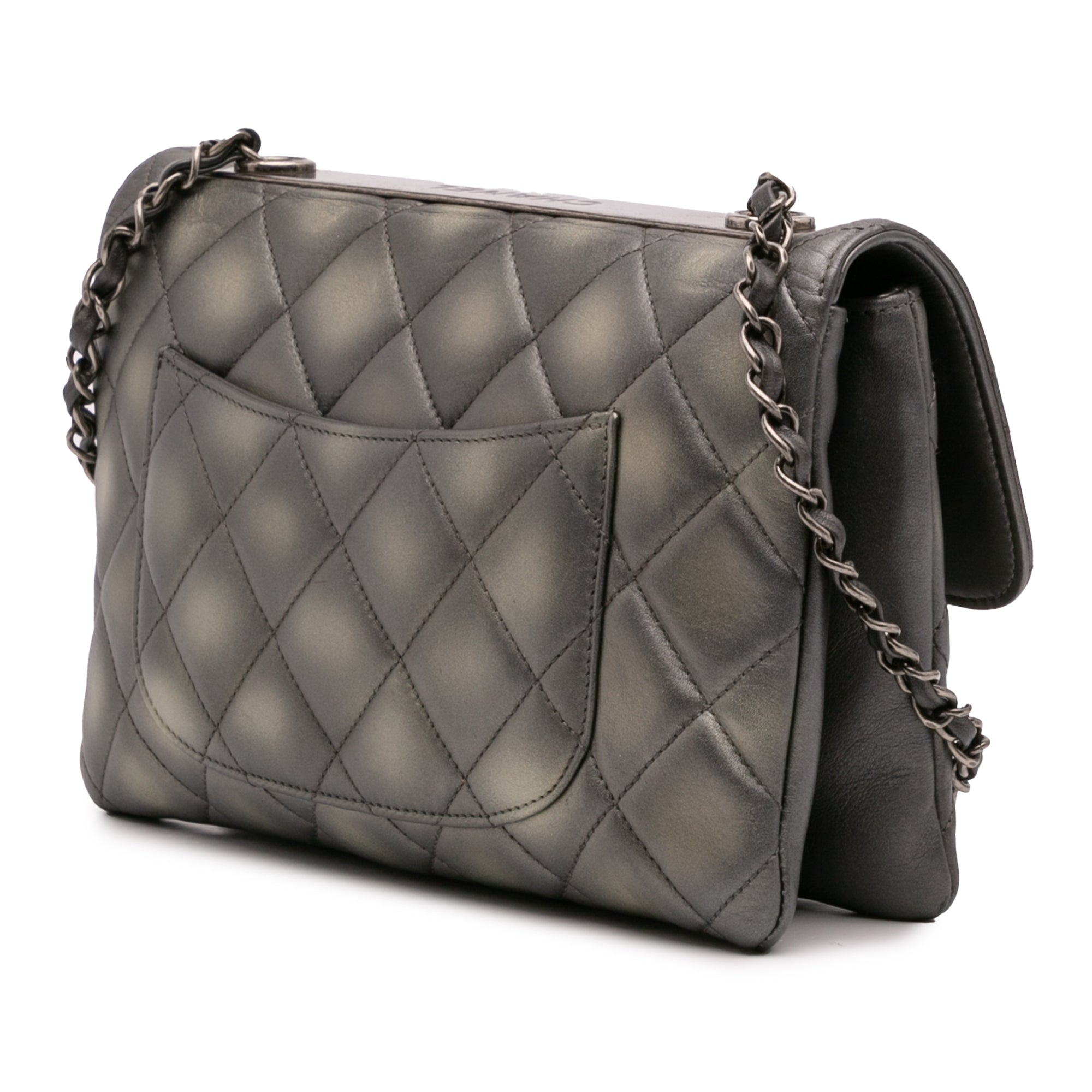 Quilted Metallic Lambskin Trendy CC Flap