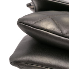 Quilted Metallic Lambskin Trendy CC Flap