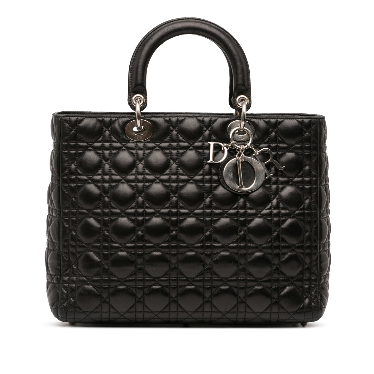 Large Lambskin Cannage Lady Dior