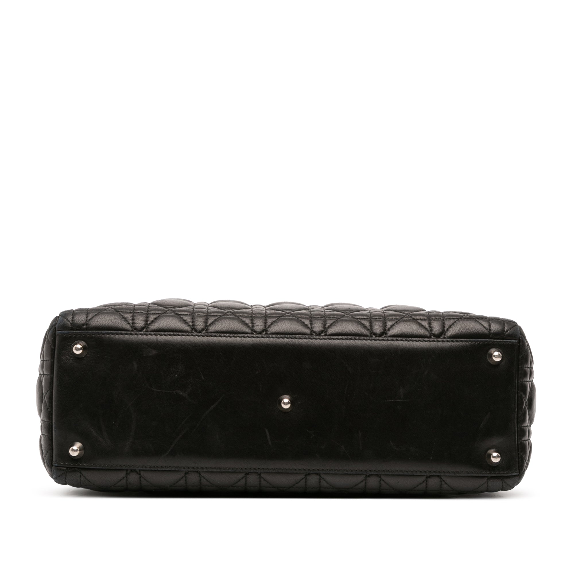 Large Lambskin Cannage Lady Dior