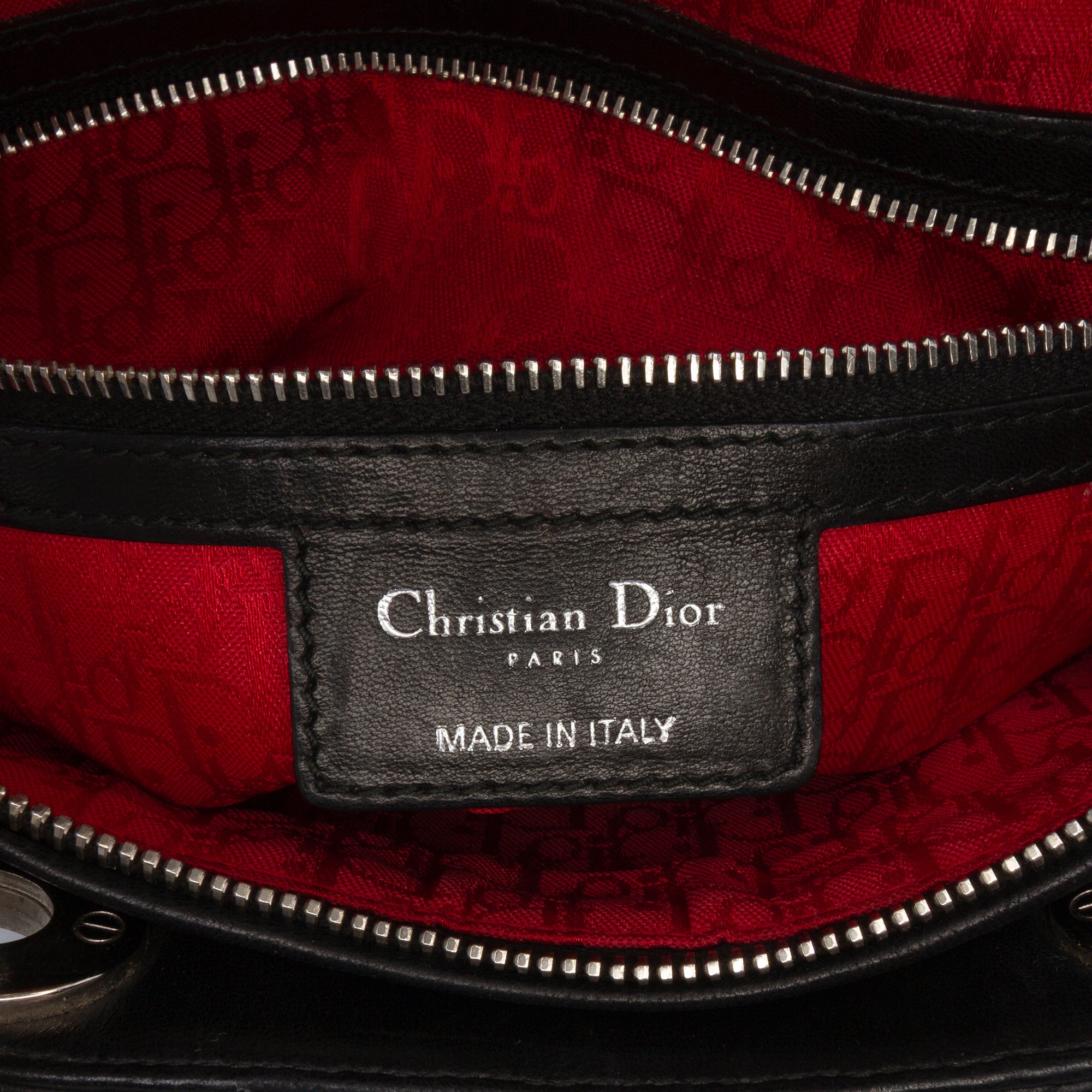 Large Lambskin Cannage Lady Dior