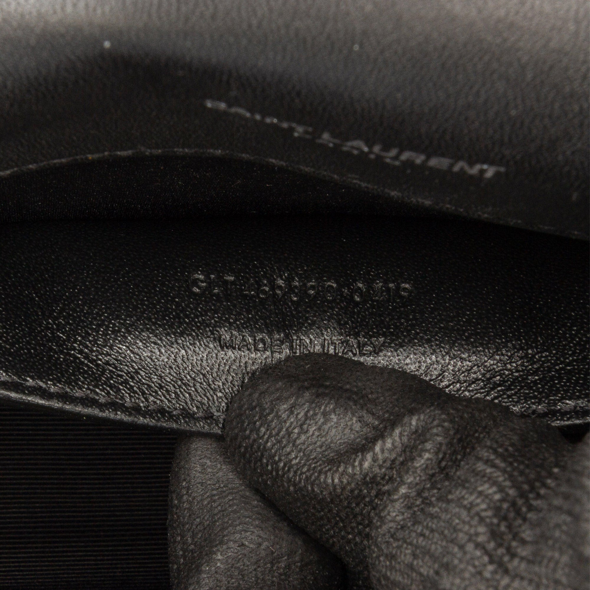 Small Patent Grain de Poudre Monogram Kate Crossbody