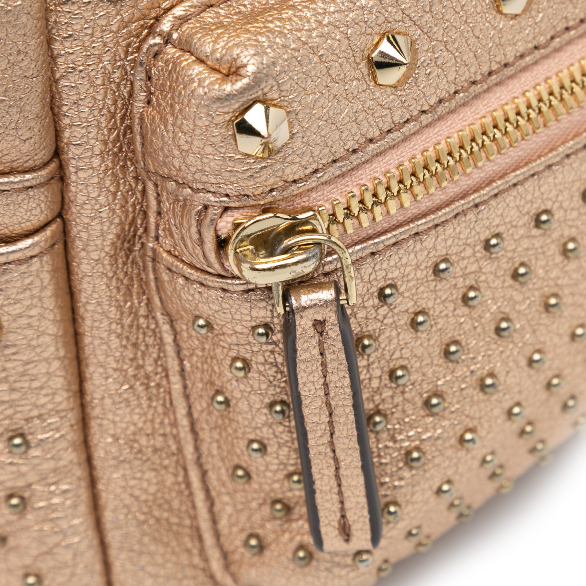 X-Mini Metallic Studded Calfskin Stark Bebe Boo Backpack