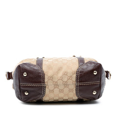 GG Canvas Horsebit Nail Boston Bag