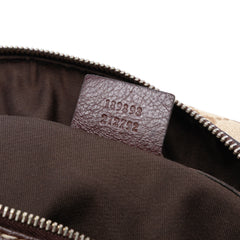 GG Canvas Horsebit Nail Boston Bag