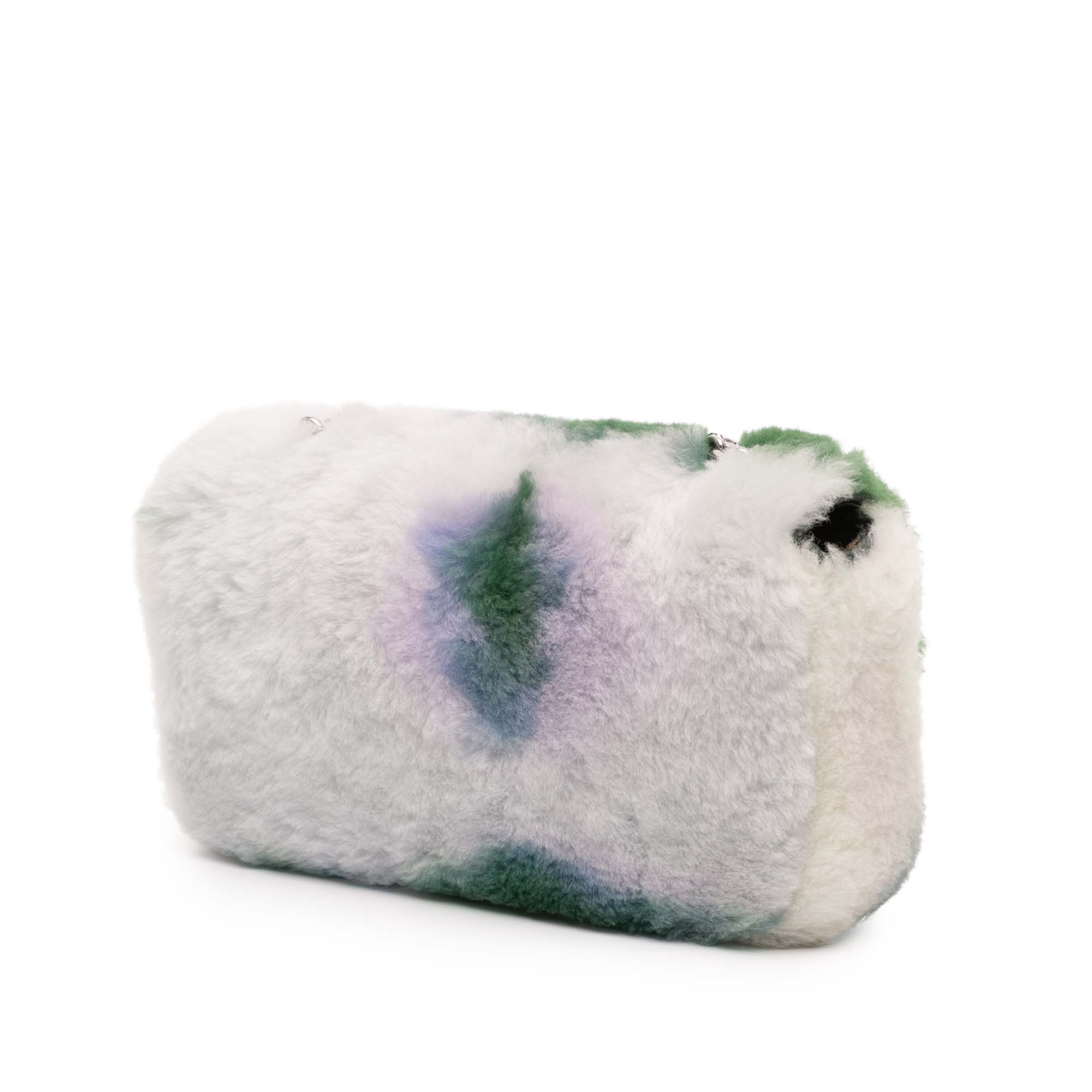 Shearling Triomphe Chain Shoulder Bag