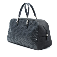 Perforated Lambskin Cannage and Denim Malice Handbag