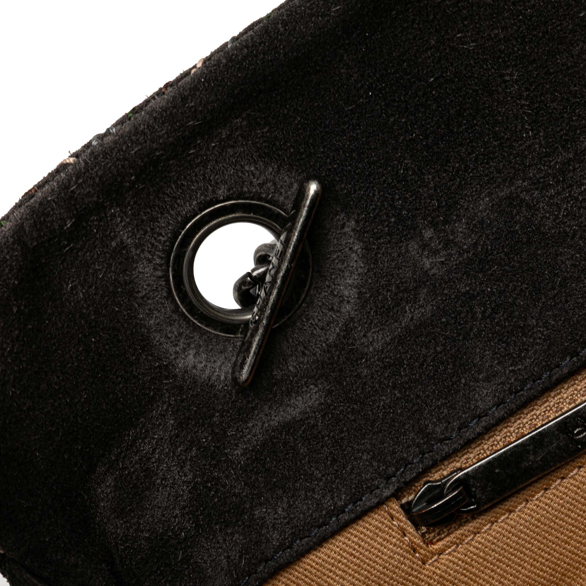 Suede Paris-Edinburgh Saltire Shoulder Bag