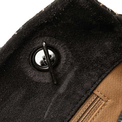Suede Paris-Edinburgh Saltire Shoulder Bag
