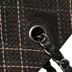 Suede Paris-Edinburgh Saltire Shoulder Bag