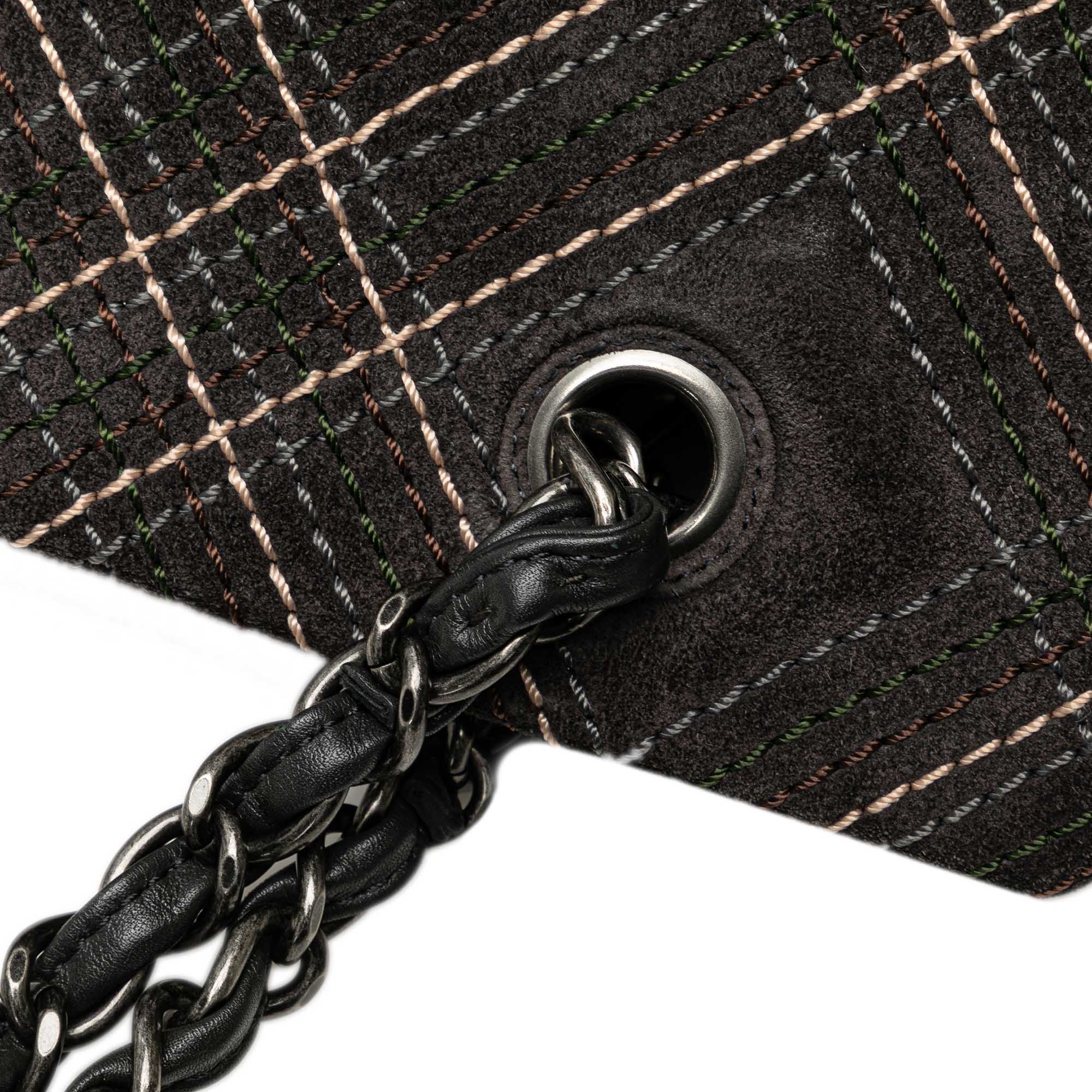 Suede Paris-Edinburgh Saltire Shoulder Bag