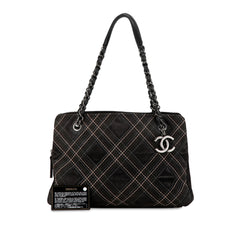 Suede Paris-Edinburgh Saltire Shoulder Bag