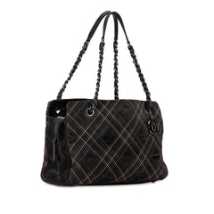Suede Paris-Edinburgh Saltire Shoulder Bag