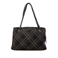 Suede Paris-Edinburgh Saltire Shoulder Bag