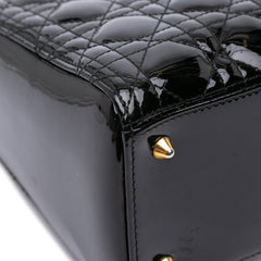 Medium Patent Cannage Lady Dior