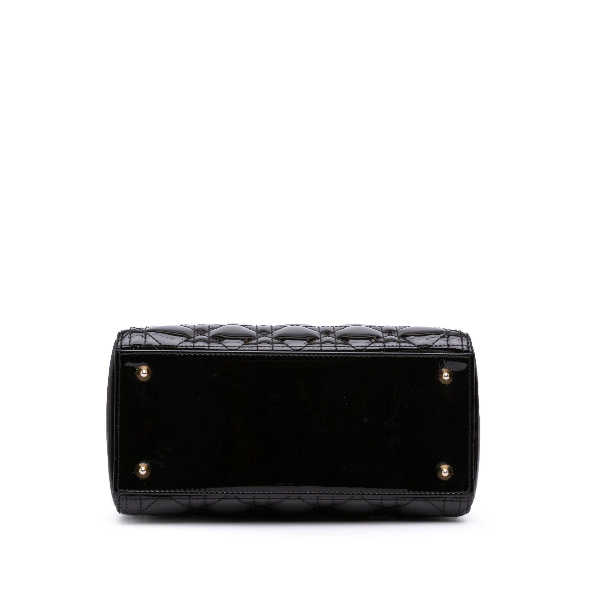 Medium Patent Cannage Lady Dior