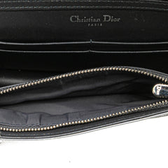 Metallic Patent Microcannage Diorama Wallet on Chain