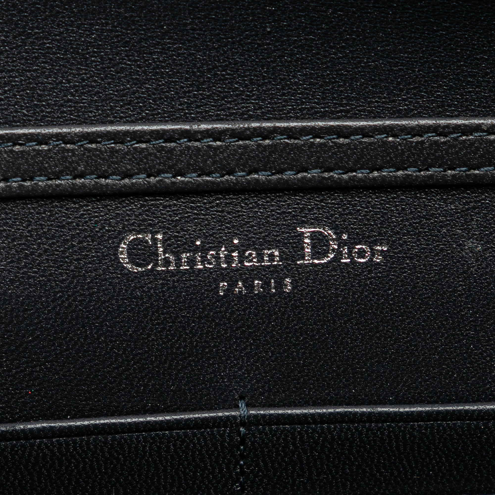 Metallic Patent Microcannage Diorama Wallet on Chain
