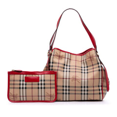Small Haymarket Check Coated Canvas Canterbury Tote