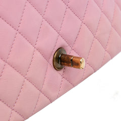 Quilted Calfskin CC Crown Flap