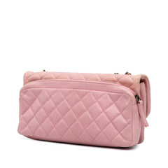 Quilted Calfskin CC Crown Flap