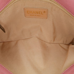 Quilted Calfskin CC Crown Flap