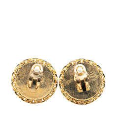 Gold Plated CC Clip On Earrings