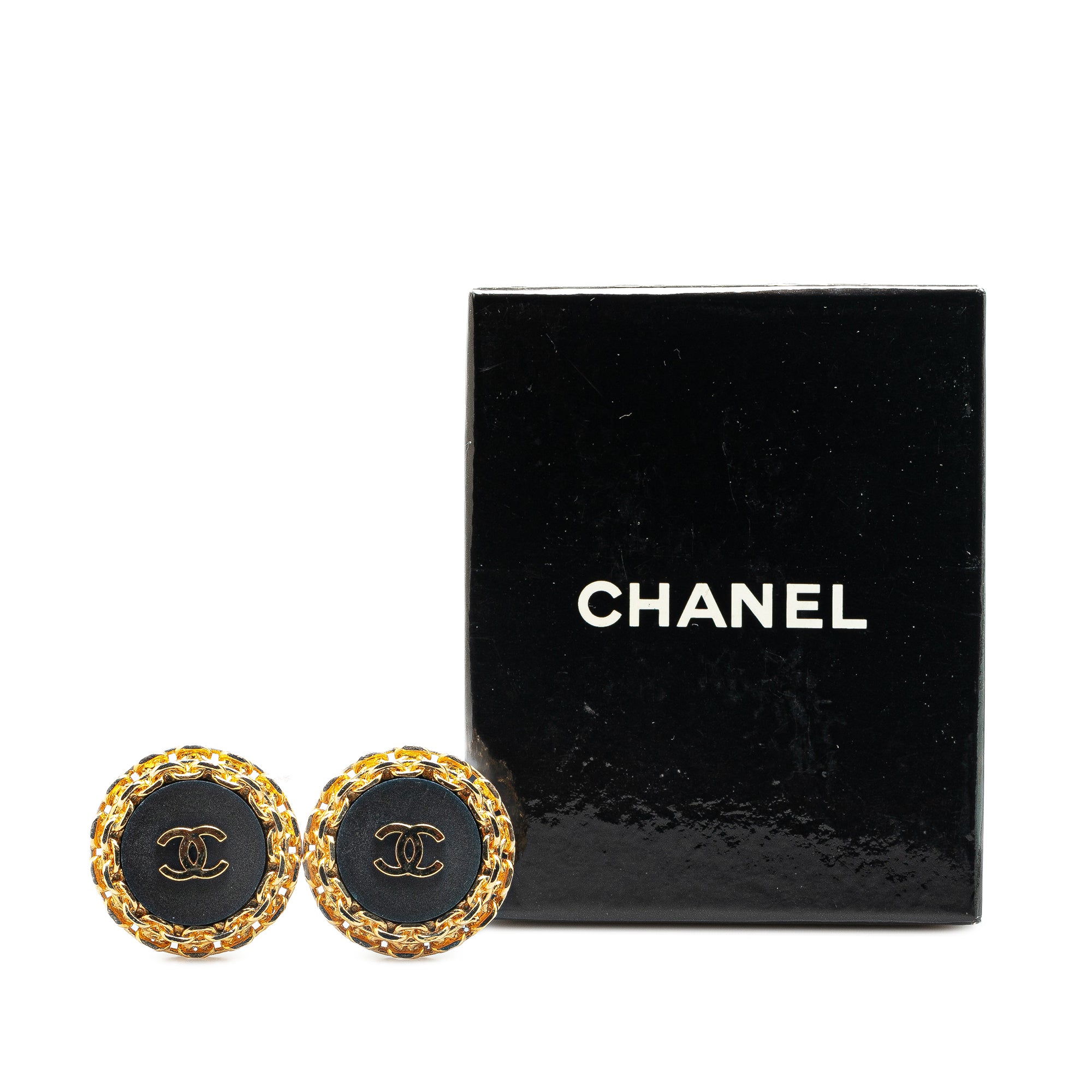 Gold Plated CC Clip On Earrings