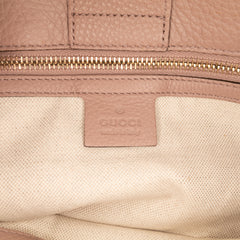 Medium Calfskin Bamboo Shopper Satchel