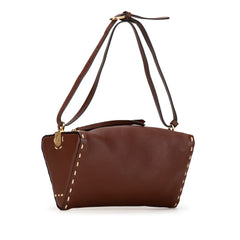 Calfskin Selleria Triangle Shoulder Bag_1