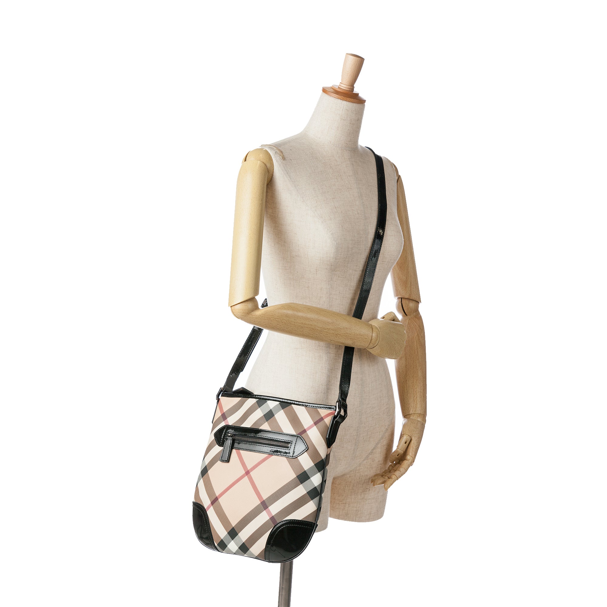 Supernova Check Coated Canvas Dryden Crossbody