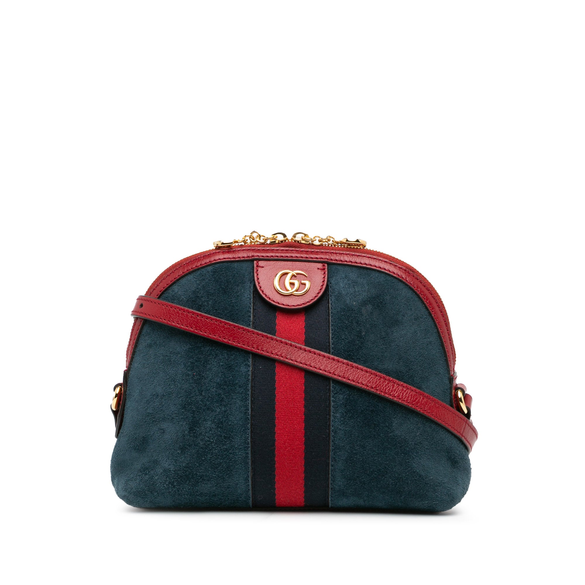 Small Suede Ophidia Dome Crossbody