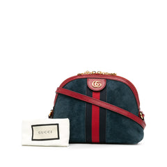 Small Suede Ophidia Dome Crossbody