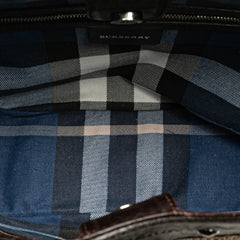 Straw and Leather Shoulder Bag