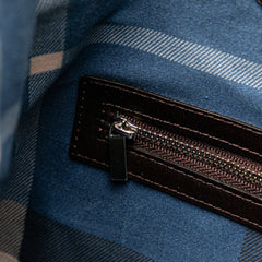 Straw and Leather Shoulder Bag