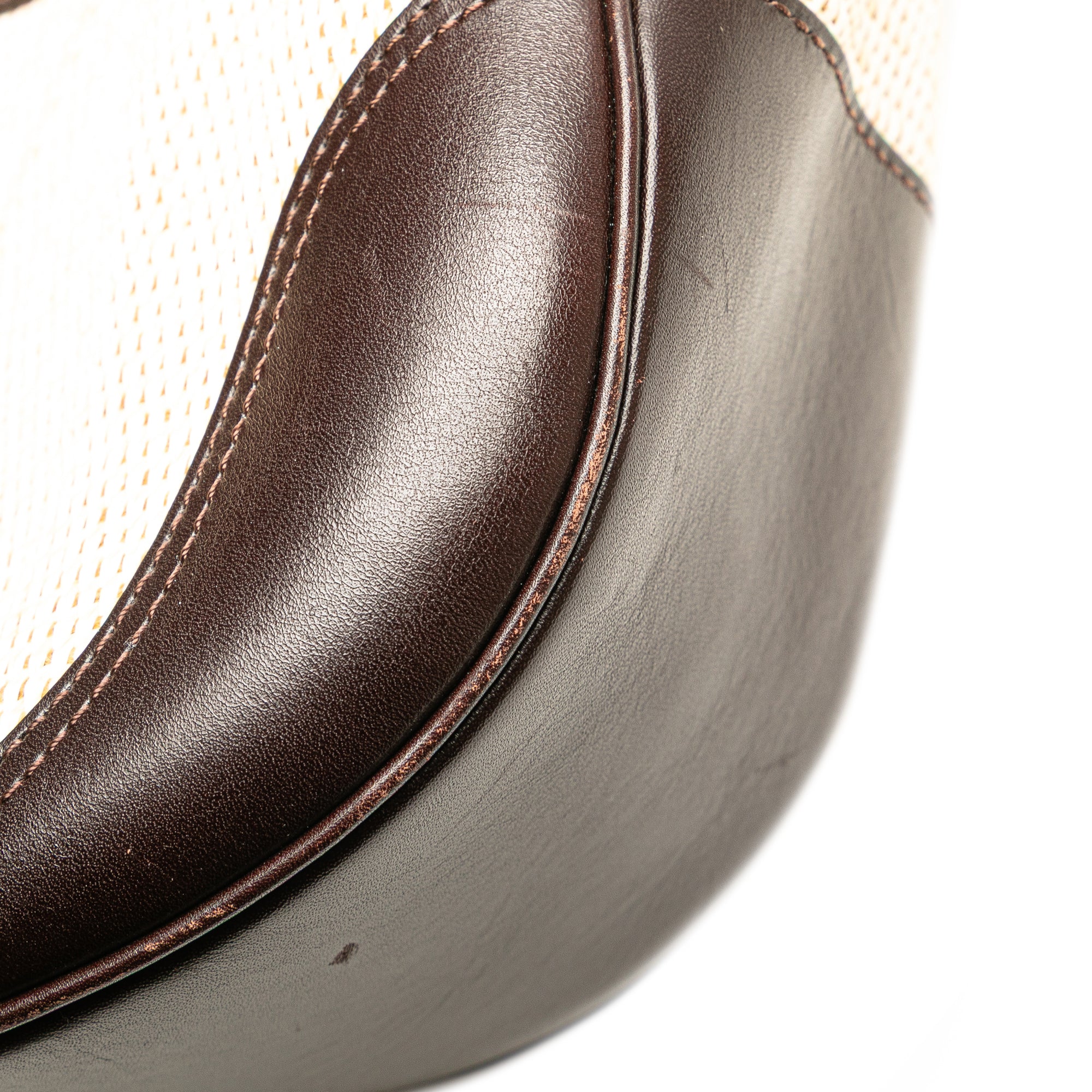 Straw and Leather Shoulder Bag