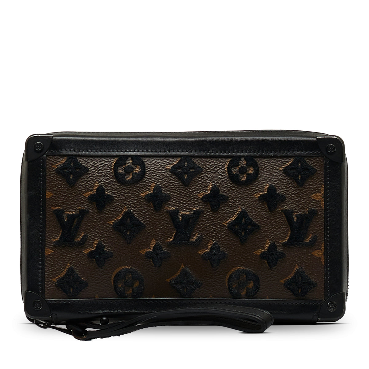 Monogram Tuffetage Soft Trunk Clutch