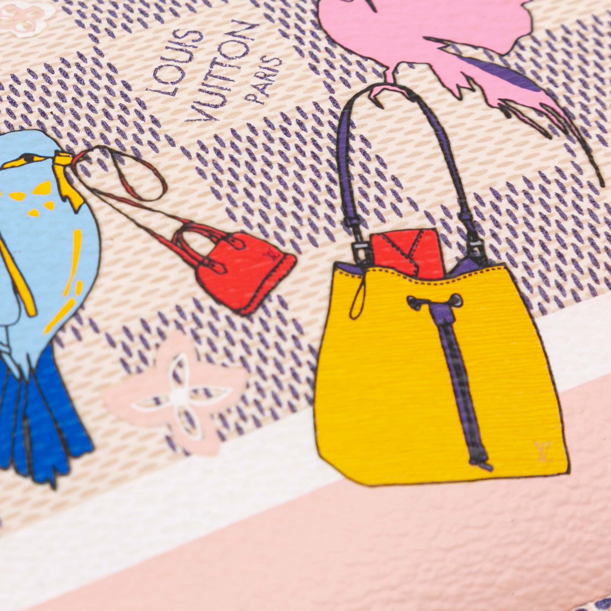 Damier Azur Christmas Birds Mini Pochette Accessoires