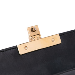 Small Pearl Studded Leather Padlock Crossbody