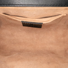 Small Pearl Studded Leather Padlock Crossbody