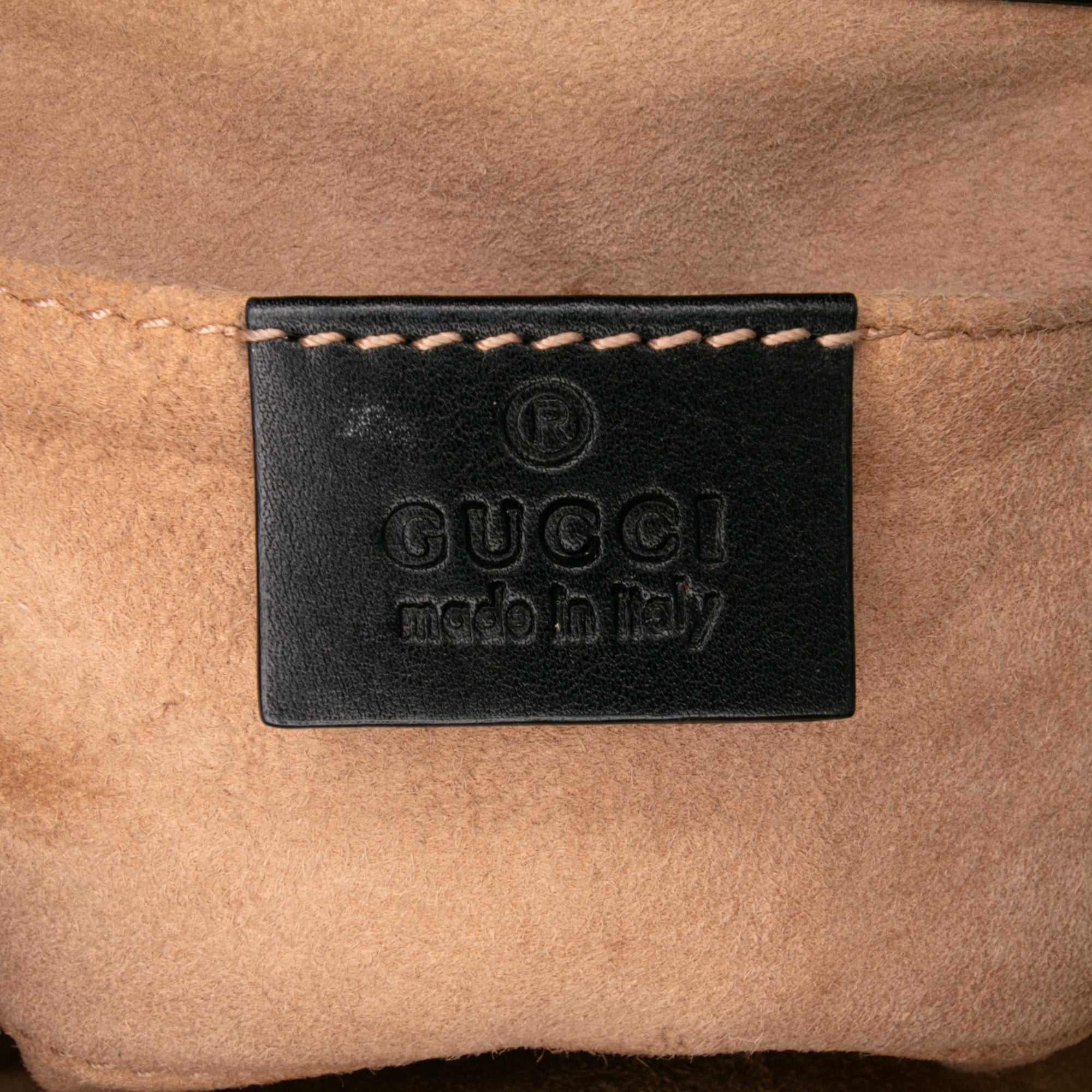 Small Pearl Studded Leather Padlock Crossbody